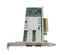RASTKY Adaptateur LAN Ethernet SFP+ Double Port 10 Go pour Serveur, Transfert de Données Rapide, Faible Consommation D'énergie, pour Applications de Calcul et de Stockage Hautes Performances