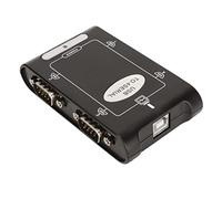 RASTKY Adaptateur RS232 USB vers Série 4 Ports COM Compact USB vers RS232 Hub pour XP Vista, adapté aux Machines de Programmation ABS