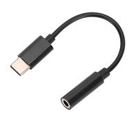 RASTKY Adaptateur vers 3,5 Mm, Type C vers Câble pour écouteurs et écouteurs, Compatible avec, et Plus Encore - Design Noir Léger (Black)