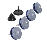 RASTKY Affûteur de Lame de Tondeuse à Gazon, Kit de Fixation de Perceuse, Perceuse à Main électrique, équilibreur de Lame Efficace, Accessoires d'entretien de la Pelouse