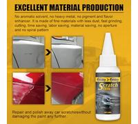 RASTKY Agent de Réparation Portable pour Rayures de Voiture, 30 ML, Crème de Polissage à Bouche Tranchante, Dissolvant de Rayures de Peinture, Crème de Cire de Polissage Non Toxique pour Le et la