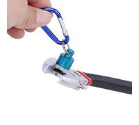 RASTKY Aimant de Pêche à la Mouche à Boucle de Suspension en Alliage D'aluminium Durable avec Support de Dégagement de Filet Magnétique Puissant pour Pêcheurs Bleu 5,1", doré 6,3" (Blue)