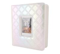 RASTKY Album Photo en PU 36 Pages 288 et 1 Pochettes Couverture en Cuir PU Doublure Imperméable en PVC 3 Pouces Album Photo Cartes Billets 4x6 240 avec Espace d'écriture, Grande capacité (Blanc