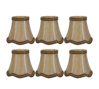 RASTKY Améliorez Votre avec 6 Housses d'abat-jour pour Lampe de TableLustre et Appliques E14 - Design élégant doré et BlancChambres, Salons et Plus Encore