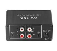 RASTKY Amplificateur de Casque Compact PréAmplificateur Phono de Signal Sonore HiFi Durable pour Ordinateur de Télévision Lecteur MP3 Sortie Casque 3,5 Mm 1 X Amplificateur