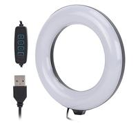RASTKY Anneau Lumineux LED avec luminosité Réglable 6,3 Pouces 3000-6000K Double Température de Couleur pour la Mode Portrait Intérieur et Extérieur, Lumière Froide et Chaude