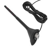 RASTKY Antenne Active Universelle pour Voiture, Radio Amplifiée, étanche, Dab FM, Récepteur de Signal monté sur Le Toit, 12V, ABS et PVC Noirs