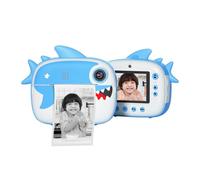 RASTKY Appareil Photo pour Enfants Ultra Haute Définition, Appareil Photo Numérique 12 MP pour Enfants avec écran 2,4 Pouces, Zoom 16X, 3 Papiers D', Carte 32 Go, Fonction D' Instantanée, (Blue)