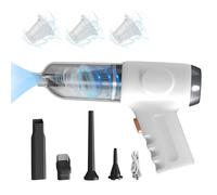 RASTKY Aspirateur de Voiture à Main 12000PA Multifonctionnel, adapté au Mini Aspirateur sans Fil pour Voiture et Maison, Temps de Travail de 14 à 22 Minutes (White)
