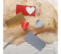 RASTKY Autocollants à Gratter en Forme de Cœur D'amour, étiquettes à Gratter élégantes en Forme de Cœur, Matériau de Haute qualité pour Sceller les Sacs, 100 Pièces, 3,14x2,75 Pouces, pour Sacs à