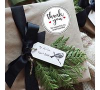 RASTKY Autocollants Chics de 2,5 Cm Merci de Soutenir Ma Petite Entreprise pour Sacs, Boîtes pour événements Professionnels, Détaillants en Ligne | 500 Pièces (C)