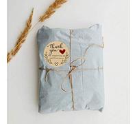 RASTKY Autocollants Chics de 2,5 Cm Merci de Soutenir Ma Petite Entreprise pour Sacs, Boîtes pour événements Professionnels, Détaillants en Ligne | 500 Pièces (A)