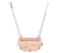 RASTKY Balançoire pour Petits Animaux de Compagnie - Jouet de Bateau Suspendu Hamsters avec Chaîne, Cage Idéale et Nidification, et Design pour Petits Animaux de Compagnie
