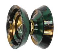 RASTKY Balle Yo-Yo Non Réactive en Alliage D'aluminium de qualité Supérieure avec Une Rotation Puissante pour Les Joueurs Avancés (Noir + Or)