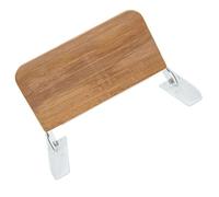 RASTKY Banc de Douche Flottant Rabattable de 16 Pouces, Douche Murale en Bois de Teck, Repose-Pieds Pliant, Pédale, Accessoires Marins, Navires, Yachts, Camping-Car, Chaise Pliable en Bois de Teck