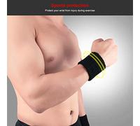 RASTKY Bandeaux de Poignet Respirants et Confortables, 2 Pièces, Protection du Poignet, pour Le Cyclisme, la Course à Pied, Accessoires de Sport (Black)