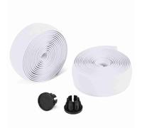 RASTKY Bandes de Guidon de Vélo Souples, Antidérapantes, Bande de Barre EVA Confortable pour les Trajets Longue Distance, 2 Pièces, Blanc/vert (2PCS)