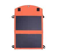 RASTKY Banque D'alimentation de Panneau Solaire Pliable Multifonction 14W pour le Camping, USB A USB C, étanche IP67, Matériau en Silicium Monocristallin