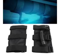 RASTKY Barres D'appui de Toit de Voiture, Poignées Robustes pour YJ TJ JK JKU 1995-2007, Poignées Résistantes à L'usure pour 2 Pièces, Convient au Conducteur et au Passager, Sangle en Nylon (BLACK)