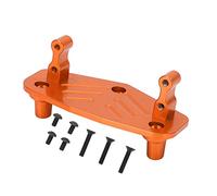 RASTKY Base de Support de Montage de Servo de Direction en Métal, Traitement D'oxydation Anodique Fort pour Les Amateurs de Voitures Losi LMT RC 1/8 (Orange)