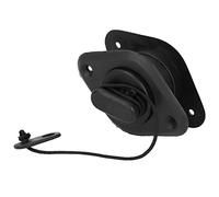 RASTKY Bateaux Gonflables de Valve de Vidange, Accessoire de Bateau de Pêche et de Kayak de Valve de Vidange Noire en PVC, Facile à Utiliser avec une Corde