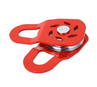 RASTKY Bloc D'arrachage de Récupération de Treuil, Poulie Tout-Terrain Robuste pour Pick-up UTV ATV SUV, 10T, Idéal pour la Neige, la Forêt Tropicale, Le Désert, 1 X plaqué Zinc (Rouge)