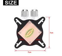 RASTKY Bloc de Refroidissement à Eau GPU, Kit de Refroidisseur de Base en Cuivre Rouge de Haute pureté, Gestion Optimale de la Chaleur Optimale du Bloc d'Eau GPU, Compatible avec Plusieurs