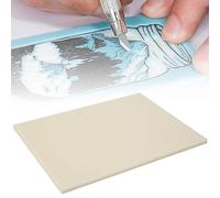 RASTKY Bloc de Sculpture de Tampon en Caoutchouc Durable pour la Fabrication de Cartes Postales, 7,87x5,91x0,2 Pouces pour Scrapbook (Beige)