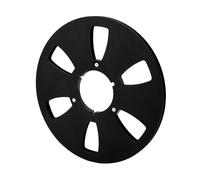 RASTKY Bobine de Ruban Vide 6 Trous 1/4 10.5 Pouces, Conception Classique avec Résistance au Vent pour les Platines de Bande Bobine à (BLACK)