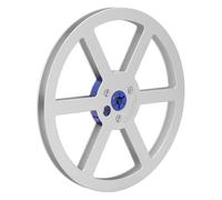 RASTKY Bobine Métallique en Aluminium Nab Durable de 7 Pouces, Bande Sonore à 6 Trous, Bobine de Prise Vide pour des Performances D'enregistrement Améliorées (SILVER)