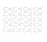 RASTKY Bobines de Reliure à Spirale en Plastique 20 Pièces Bobines de Reliure à Spirale 30 Feuilles épines de en Plastique ABS Papeterie Travail Spiral Binding Spines (WHITE)