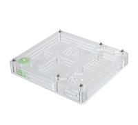 RASTKY Boîte d'alimentation pour Fourmis Haute Transparence, Maison Hydratante Sûre et Non Toxique pour Fourmis Cultivant L'intérêt pour la Science 4,3x3,9x0,7 Pouces
