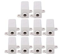 RASTKY Boîte de Connecteur de Jonction en Ligne, Conducteur en Laiton Stable pour le Câblage du Plafonnier à Usage Domestique, 10 Pièces