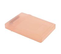 RASTKY Boîte de Rangement pour Disque Dur, étui de Protection Durable pour Disque Dur/SSD 2,5 Pouces, Coque Antistatique et Anti-poussière pour Le Travail et Les, Matériau ABS (Rouge)