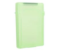 RASTKY Boîte de Rangement pour Disque Dur, étui de Protection Durable pour Disque Dur/SSD 2,5 Pouces, Coque Antistatique et Anti-poussière pour Le Travail et Les, Matériau ABS (Green)
