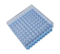 RASTKY Boîte de Support de Tube de Centrifugeuse de 100 Trous Boîte de Stockage de Tube de Congélateur Durable pour de 1.5-2.0 ML Bleu pour la Recherche en Laboratoire