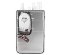 RASTKY Boîte de Vidange de Cale Multi-ports 750GPH avec Interrupteur Automatique, Entièrement Submersible, 12V/24V DC, Filtre à Maille Amovible pour Bateau et Yacht (12V)