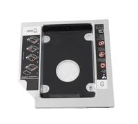 RASTKY Boîtier de Disque Dur HDD SSD en Aluminium de 12,7 Mm pour Ordinateur Portable, Support Double Démarrage, Installation sur CD-ROM pour Les Joueurs et Les Professionnels