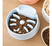 RASTKY Bol d'alimentation Anti-étouffement pour Chat et Chien, Aspect coloré, Soulagement de la Pression sur L'estomac de L'animal, fabriqué avec Un Excellent Matériau Plastique, Diamètre 16 Cm,