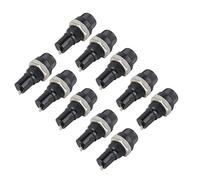 RASTKY Bouchon à Vis Porte-fusible Longue Durée 10 Pièces Boîtier de Montage sur Panneau pour Fusibles à Tube de Verre Radio 5x20mm Motos Camions en Plastique
