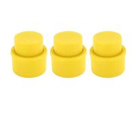 RASTKY Bouchon de Bouteille de Soda Joint de Type Presse Innovant pour Bouteilles de Boissons Gazeuses, Léger et Facile à Utiliser 3 Pièces pour Toutes les Tailles de Bouteilles de (YELLOW)