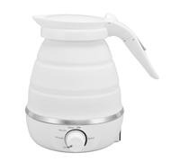 RASTKY Bouilloire électrique Pliable, Durable, Facile à Nettoyer, 850W, Eau Chaude, pour Hôtel, Pique-nique (WHITE)