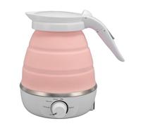 RASTKY Bouilloire électrique Pliable Portable, ébullition Rapide et Efficace pour les Voyages, les Affaires et le Camping, 600 Ml (PINK)
