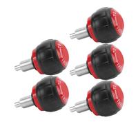 RASTKY Bouton à Ressort Universel en Fer et Plastique, Pièces de Rechange, Mécanisme à Dégagement Rapide pour Vélos d'exercice, 5 Pièces (Noir Rouge)