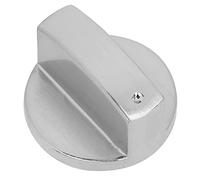 RASTKY Bouton de Cuisinière Universel en Alliage de Zinc de 8mm, Cadran de Four de Cuisine, Commande de Cuisinière à Gaz Résistante à L'usure pour, Argent 1,6x0,8 Pouces