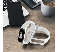 RASTKY Bracelet de Remplacement en Silicone Intelligent, Doux, Confortable et Respirant, pour Tracker d'activité Fit 2 R220, Noir (White)