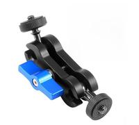 RASTKY Bras Magique Double Rotule en Alliage D'Aluminium Usiné CNC Rotation à 360 Degrés pour Cardan de Téléphone Photographie Créative Blanc Vis 1/4 Pouce Liaison au Trépied