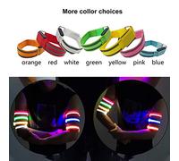 RASTKY Brassards LED Lumineux, Résistants à l'eau et à la Sueur, Rechargeables par USB, Brassard de sécurité Réfléchissant, 2 Pièces pour l'exercice du Cyclisme (Yellow)