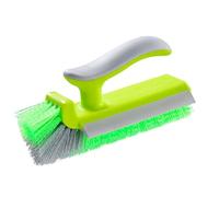 RASTKY Brosse à Récurer d'angle, Poils Efficaces en Forme de V pour Un Nettoyage Facile dans la Salle de Bain, la Cuisine et Plus, 7,1 X 3,9 Pouces (Vert Gazon)