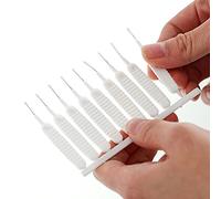 RASTKY Brosse de Nettoyage de Buse de Douche, Poils en Nylon Durables pour Cuisine, Bureau, évents de Voiture, 10 Pièces (WHITE)